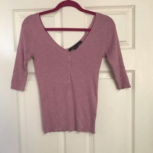 Marc Jacobs Size S Crop Rib Sweater Pink